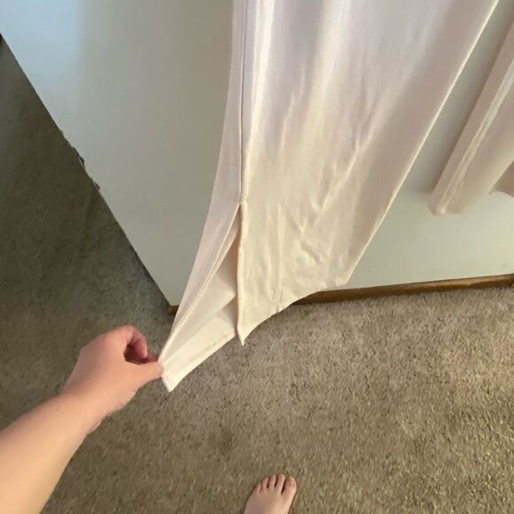 NWT blush pink split leg drawstring pants XL - Picture 4 of 6